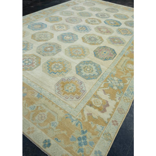 Turkish Turkish Oushak Rug 10'1" x 15'6" #18520 For Sale - Image 3 of 8