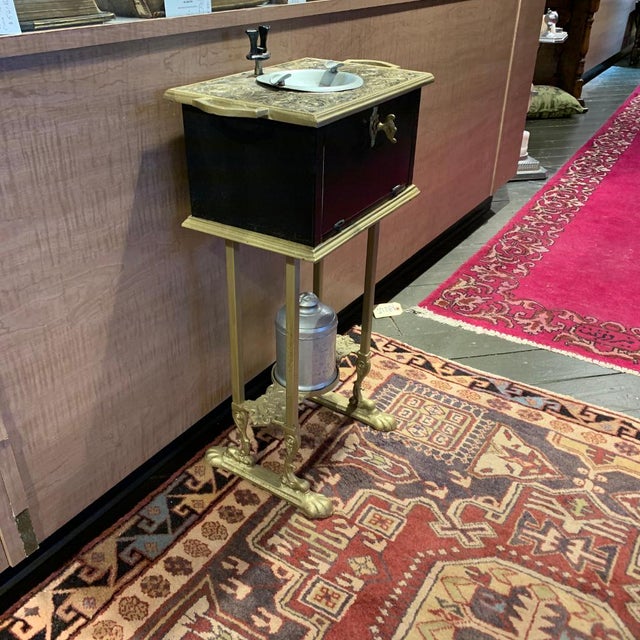 Antique Smoking Stand Cigar Ashtray Humidor Chairish