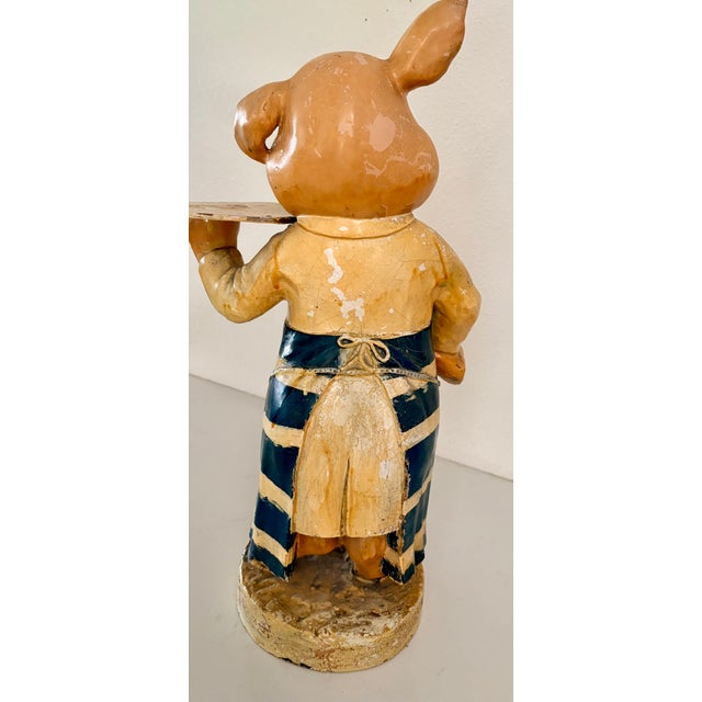 Farmhouse 1900 English Antique Butchery Pig Plaster Shop Display Figure For Sale - Image 3 of 13