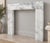 French Handcrafted Ziarat White Marble Fireplace Surround – Afghan Stone For Sale - Image 3 of 9