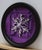 Contemporary Paper Snowflake 4 by Amy Ordoveza | Oil on aluminum composite panel Snowflake on purple background For Sale - Image 3 of 3