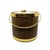 Mid Century Brown and Brass Ice Bucket For Sale In Oklahoma City - Image 6 of 6