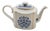 Vintage Arthur Wood Blue & White Hand Painted Porcelain Tea Pot For Sale