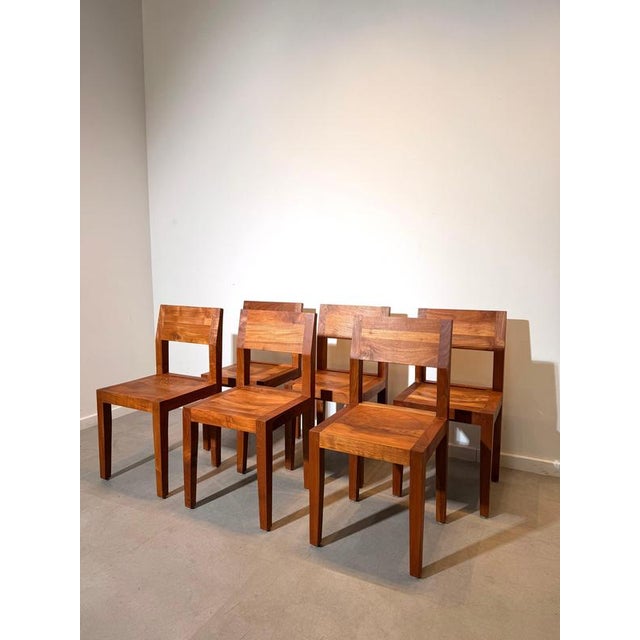 Teak Dining Chairs, Set of 6 For Sale - Image 6 of 7