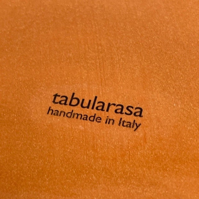 1990s Vintage Hand Painted Tabularasa Rustic Dinner Plate Serving Platter, Italy For Sale - Image 5 of 13