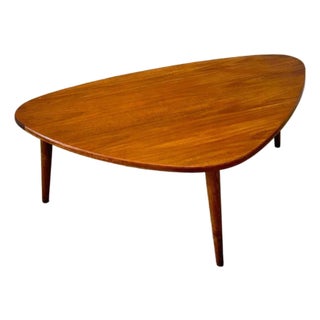 1960s Anton Kildebergs Møbelfabrik Teak Biomorphic Coffee Table For Sale