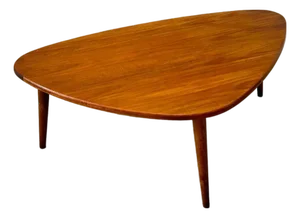 1960s Anton Kildebergs Møbelfabrik Teak Biomorphic Coffee Table