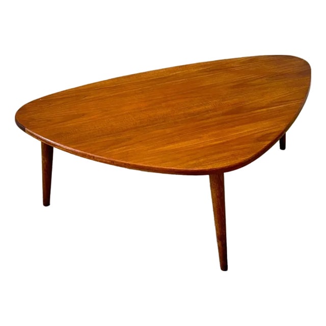 Anton Kildebergs Møbelfabrik Teak Biomorphic Coffee Table For Sale