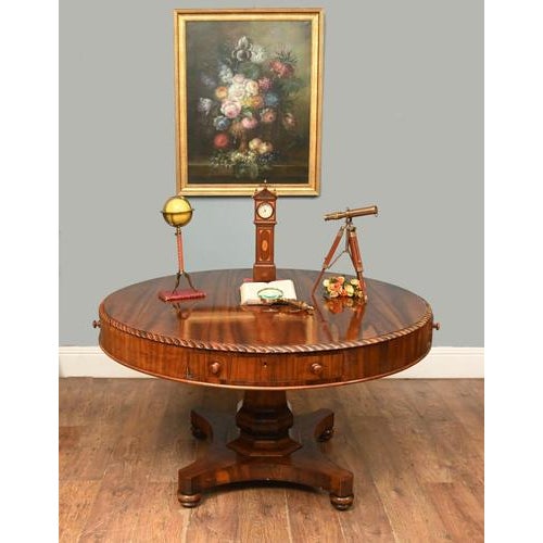 Regency Drum Centre Table in Mahogany, 1820s For Sale - Image 11 of 11