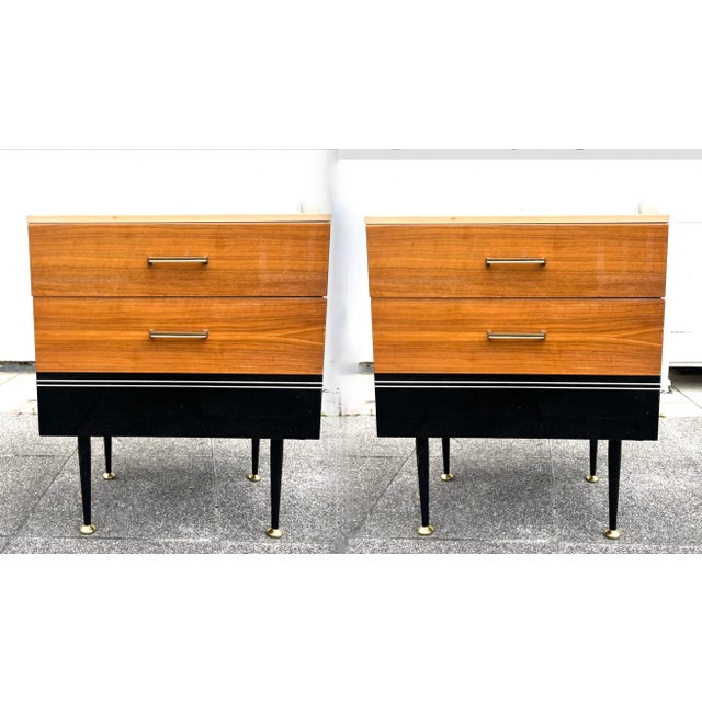 Vintage Art Deco Bedside Tables, 1960s, Set of 2 For Sale - Image 9 of 9