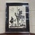 This is a vintage framed print of the iconic 1955 Don Quixote illustration by Pablo Picasso, created to commemorate the...