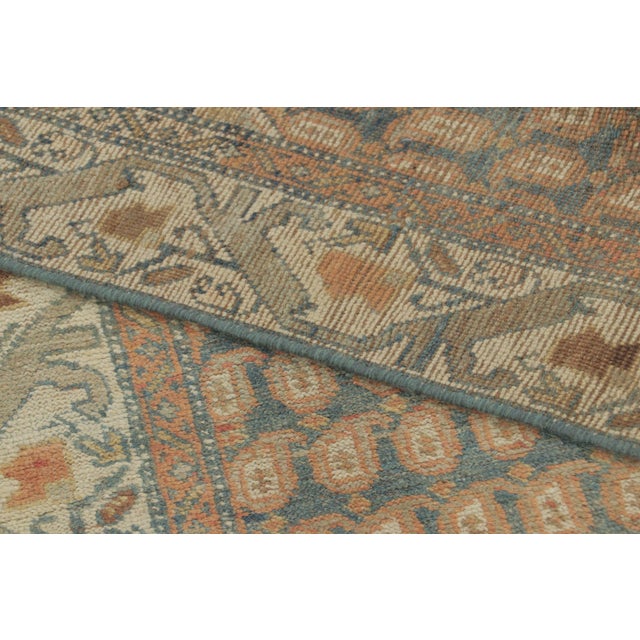 Textile Antique Persian Tabriz Runner Rug With Floral and Paisley Motifs - Rug & Kilim For Sale - Image 7 of 7