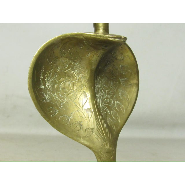 Metal Pair of Anglo Indian Brass Cobra Candlesticks For Sale - Image 7 of 14