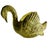 1950s Pioneer Pottery Company Usa Yellow 22 Kt Gold Design Swan Planter For Sale - Image 4 of 8