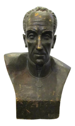 Vintage Plaster Bust Simon Bolivar by Nichola Veloz