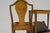 Traditional Sheraton-Style Zebrawood and Burl Serpentine Edge Console Table With Matching Zebra Side Chair For Sale - Image 3 of 13