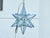 Metal Mid 20th Century French Mid Century Modern Star Metal and Glass Light Fixture with Single Bulb For Sale - Image 7 of 12