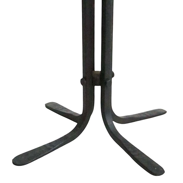 Late 20th Century Hand Forged Iron Fireplace Tool Set- 5 Pieces For Sale - Image 10 of 12