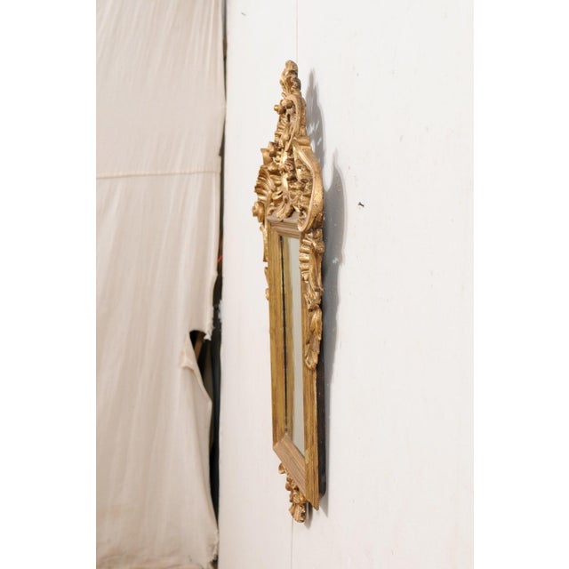 Gold Antique Continental Baroque Gilt Mirror For Sale - Image 8 of 10
