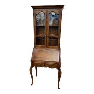 1980s Ethan Allen Country French Secretary Desk For Sale