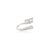 White 14k Solid Gold Natural Crossover Diamond Bypass Ring Size 6 For Sale - Image 8 of 12