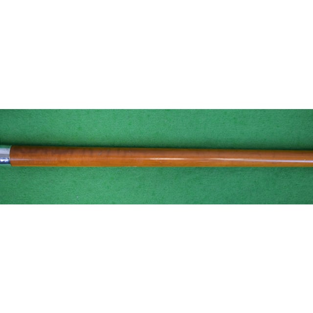 Traditional 1943 Swaine Adeney LTD London Malacca Riding Crop W/ Sterling Ring & Horn Handle Provenance: The Susie Hilfiger Collection For Sale - Image 3 of 6