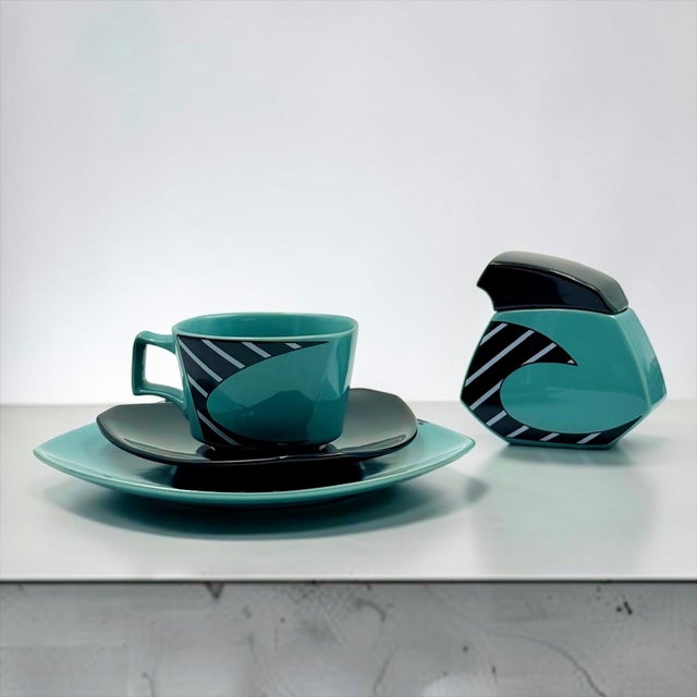 1980s Flash Frisco Coffee Service by Dorothy Hafner for Rosenthal Studio-Line, Germany, 1980s, Set of 10 For Sale - Image 5 of 18