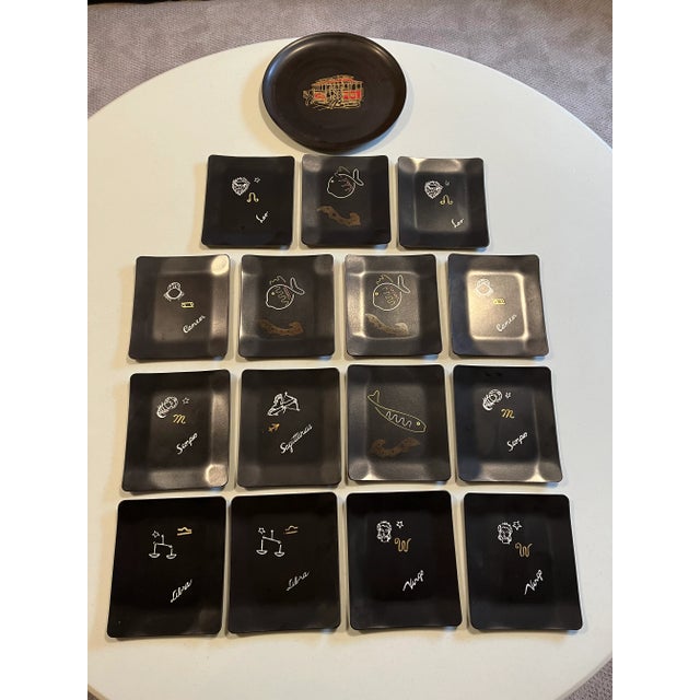 Couroc Sushi/Appetizer Dishes/Trays - Set- 16 Pieces For Sale - Image 13 of 13