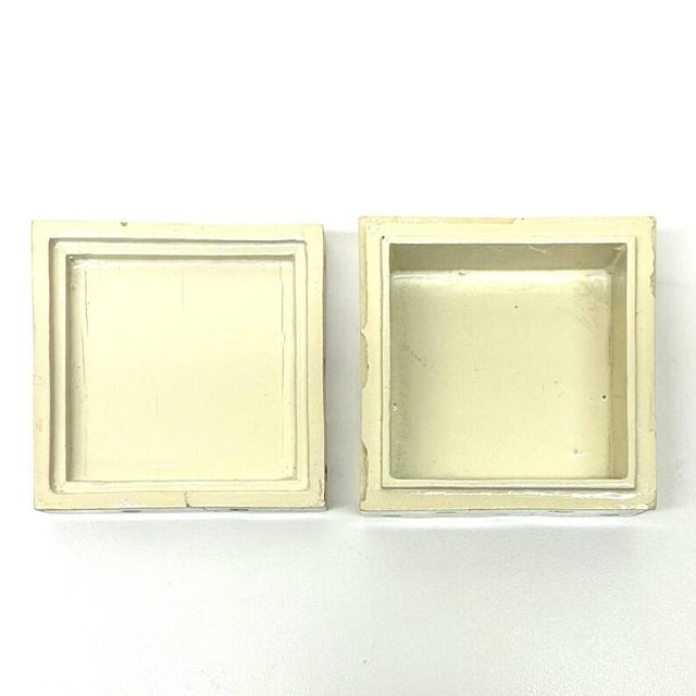 Mid-Century Tessellated Bone & Onyx Tile Inlay Trinket or Jewelry Box For Sale - Image 9 of 9