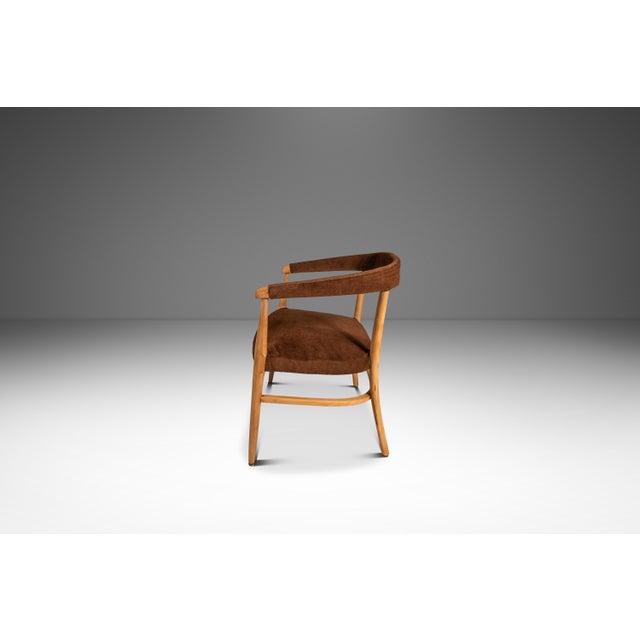 Mid-Century Modern Bentwood Lounge Chair / Armchair in Suede & Maple in the Manner of Lawrence Peabody / Thonet, Usa, C. 1950s For Sale In Orlando - Image 6 of 18