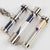 Emilio Pucci Futuristic Silvered Metal and Silk Abstract Geometric Necklace For Sale In Atlanta - Image 6 of 9