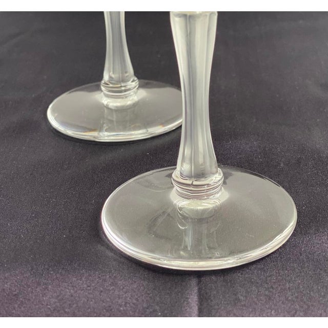 Vintage Lalique Barsac Crystal Champagne Flutes Pair Chairish