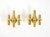 Three-Arm Brass Wall Lamps, 1960s, Set of 2 For Sale - Image 4 of 18