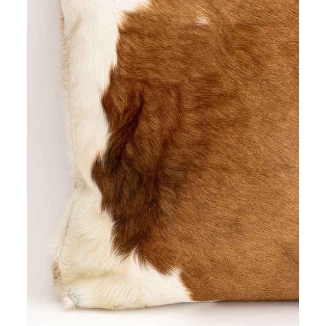 Modern Cowhide Throw Pillows, Pair For Sale - Image 9 of 9