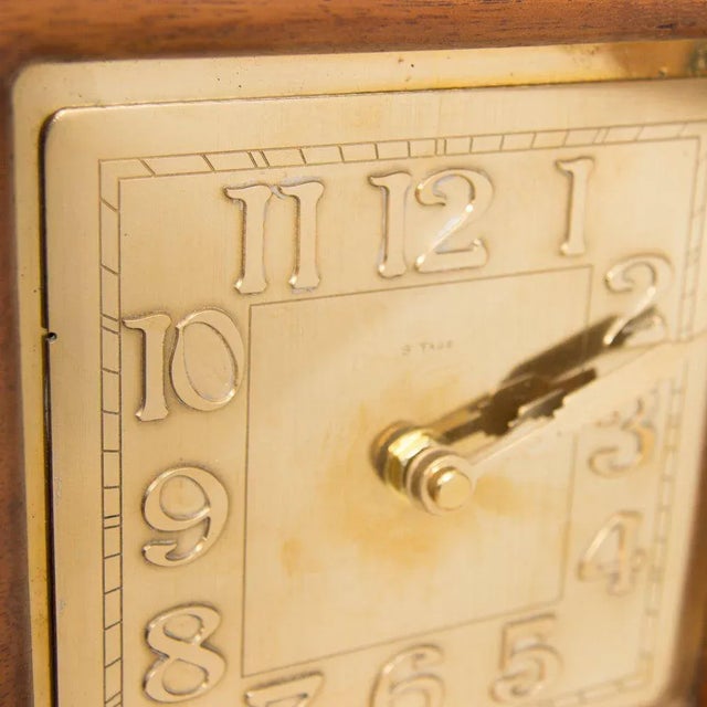1970s Mid-Century Clock in Teak Wood For Sale - Image 5 of 6