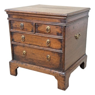 18th Century Oak Bedside Chest Close Stool, 1720 For Sale
