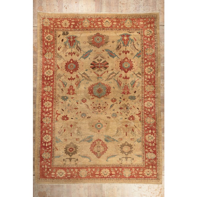 Vintage Persian Sultanabad Rug, 13'07 X 18'04 For Sale - Image 10 of 10