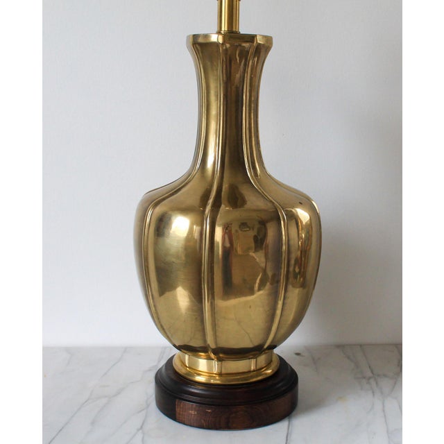Late 20th Century Vintage Brass Table Lamp For Sale - Image 5 of 10