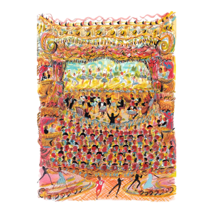 The Theater Night Print by Pauline De Roussy De Sales