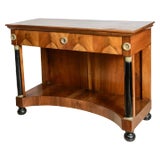 Antique Italian Empire Walnut Console For Sale