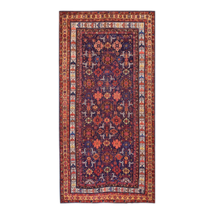 Wonderful Navy Blue and Red Color With Medallion Pattern Antique N W Persian Rug