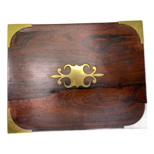 Antique campaign box/ jewelry box For Sale