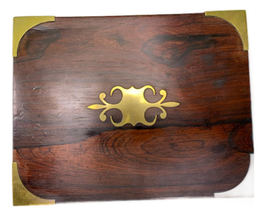 Antique campaign box/ jewelry box