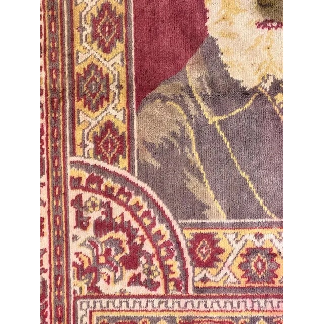 1920s Wall Rug from Alliance School Crafts Torah Umelakhah Jerusalem, 1920s For Sale - Image 5 of 11