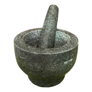 1970s Vintage Stone Mortar and Pestle - Set of 2