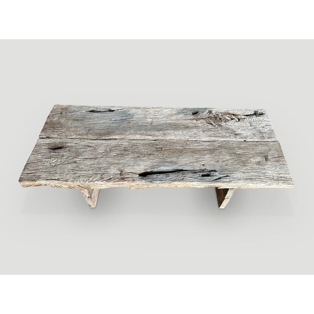 Andrianna Shamaris Wabi Sabi Teak Wood Coffee Table For Sale - Image 10 of 18