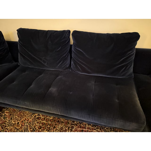 Roche Bobois Symbole Velvet Sectional For Sale In New York - Image 6 of 8