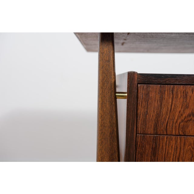 Mid-Century Rosewood Desk by Gunnar Nielsen Tibergaard for Tibergaard, Denmark, 1960s For Sale - Image 14 of 18