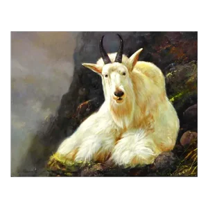 Dave Merrill "Big Horn Sheep" Original Oil Canvas Hand Signed