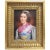 Royal Blue Helene Sedlmayer of Germany Transferware on Porcelain in Gilt Frame For Sale - Image 8 of 8